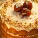 Astuta cake with Gulab Jamun & Rabdi topping