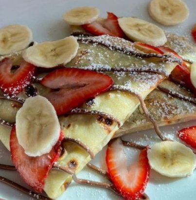 Nutella crepe with Strawberry and Banana