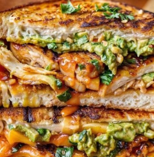 grilled chicken cheese and mayonnaise sandwich