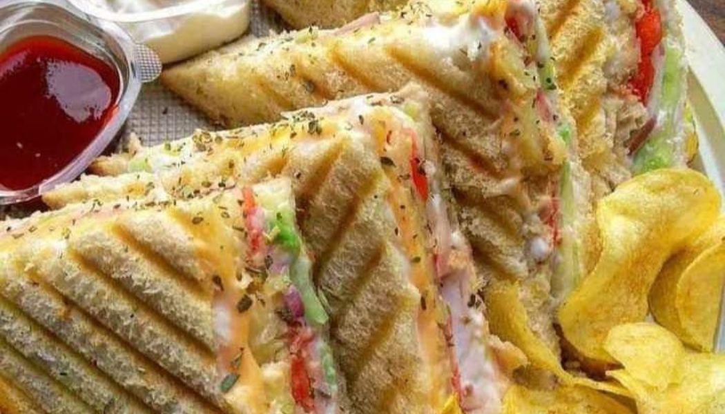 Grilled Chicken Cheese and Pickle Sandwich