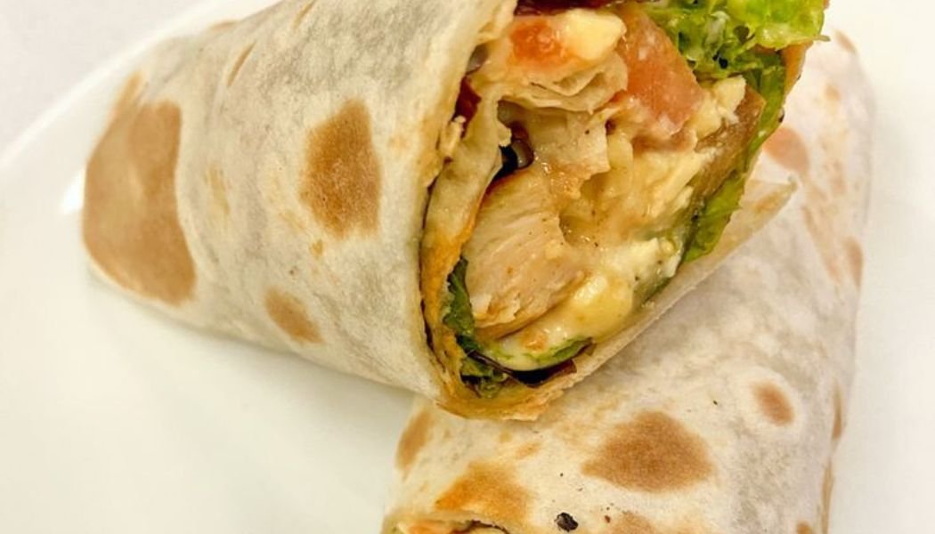 sweet chili chicken wrap